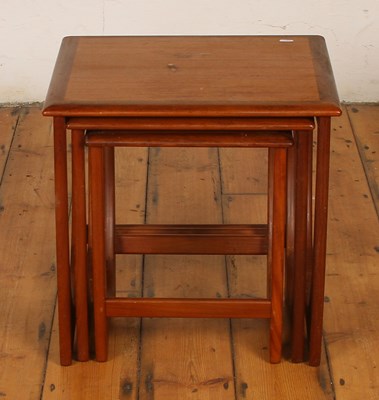 Lot 272 - A nest of three mid century teak occasional...