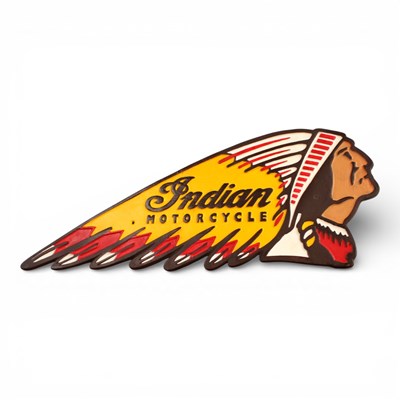 Lot 512 - A large Harley Davidson Indian sign