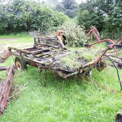 Lot 564 - A Massey Ferguson single axle trailer