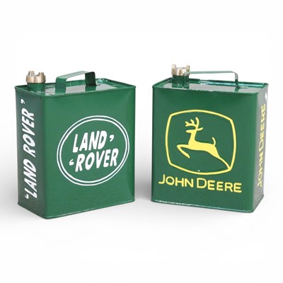 Lot 709 - A metal Land rover petrol can, together with...