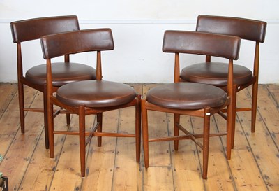 Lot 274 - A set of four G Plan Fresco teak and leather...
