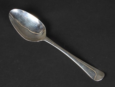 Lot 78 - A silver Hanoverian pattern spoon, William...