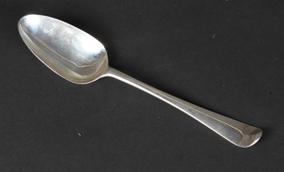 Lot 69 - A silver Hanoverian pattern spoon, maker JE,...