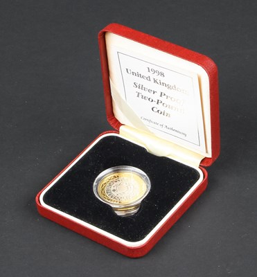 Lot 115 - A 1998 UK silver proof two pound coin, cased...