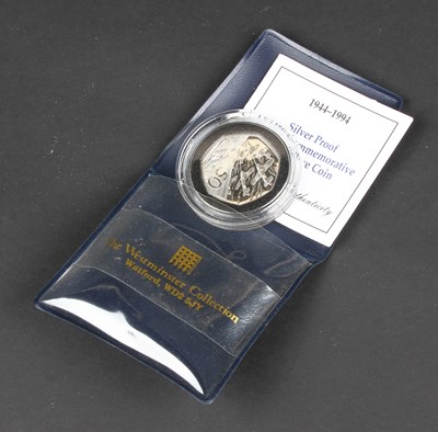 Lot 121 - A 1944-1994 UK silver proof D-Day...