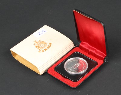 Lot 120 - A 1977 Canada silver proof dollar coin, cased