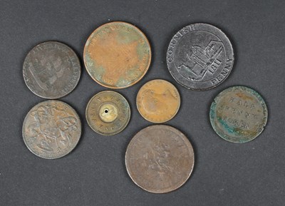 Lot 104 - A collection of copper coins and tokens, to...