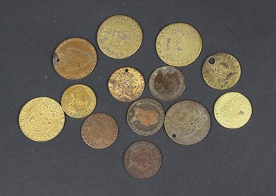 Lot 112 - A collection of George III to Victorian tokens