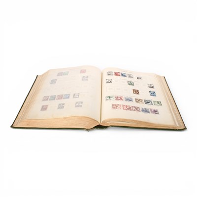 Lot 134 - Two New Ideal green stamp albums, a pre-1940...