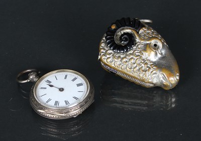 Lot 61 - A Victorian ladies silver pocket watch, the...