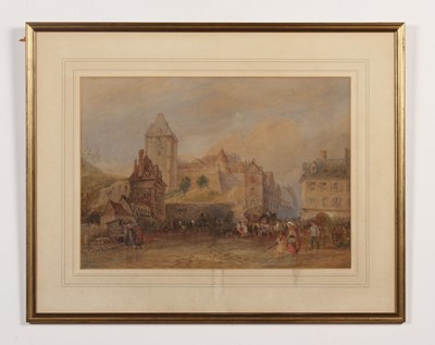 Lot 454 - Thomas Robert MacQuoid (1820-1912), Market day...