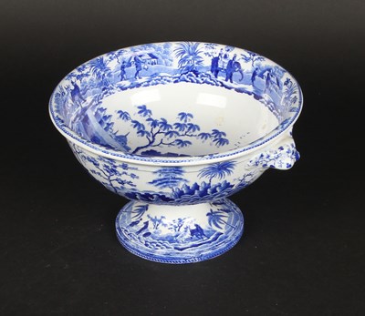 Lot 20 - A Spode Caramanian series blue and white...