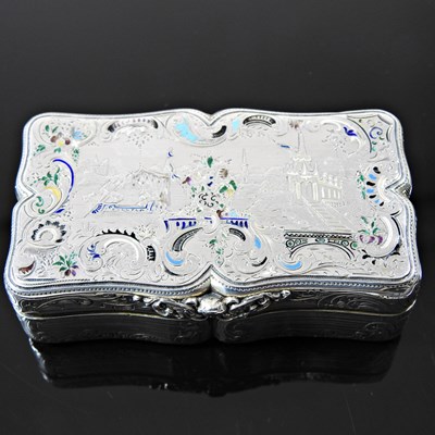 Lot 545 - A 19th century French metalwares and enamelled...