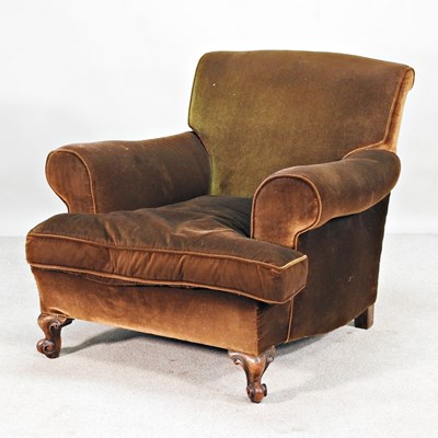 Lot 367 - A Victorian upholstered armchair, attributed...
