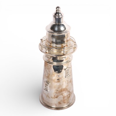 Lot 149 - An Art Deco style plated metal cocktail shaker,...