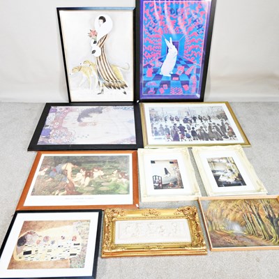 Lot 296 - A collection of pictures and prints, to...