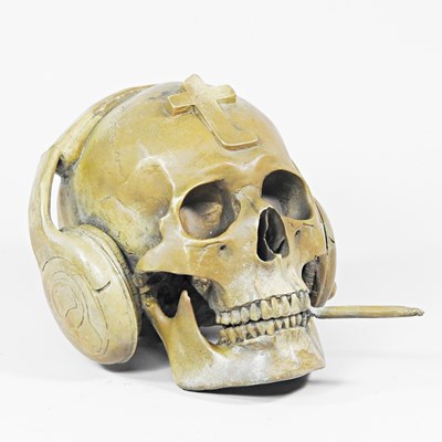 Lot 297 - A modern bronze life sized sculpture of a...