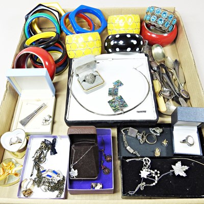 Lot 445 - A collection of costume jewellery, to include...