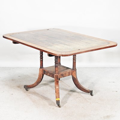 Lot 456 - A Regency rosewood centre table on a splayed base
