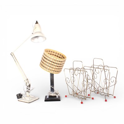 Lot 152 - A Herbert Terry style white metal angle poise...