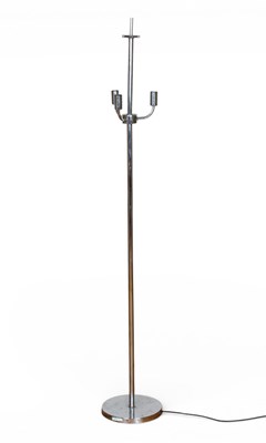 Lot 154 - A chrome standard lamp