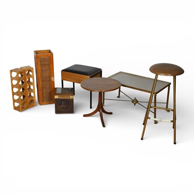 Lot 497 - A collection of furniture, to include pine...