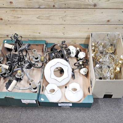 Lot 560 - A collection of lighting and shades