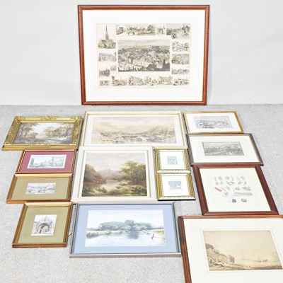 Lot 540 - English school, 19th century, coastal scene...