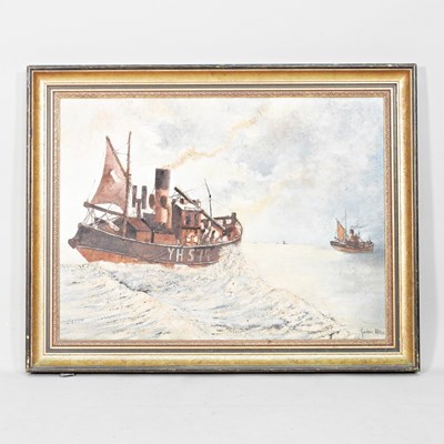 Lot 220 - Attributed to Gordon Allen, Yarmouth tugs at...