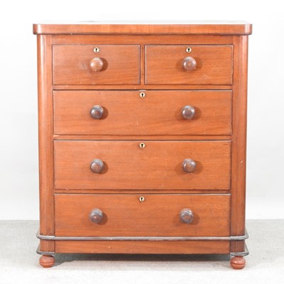 Lot 251 - A Victorian chest, containing two short, over...