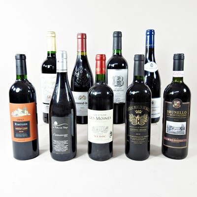 Lot 188 - Nine bottles of red wine, to include a bottle...