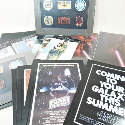Lot 391 - A set of Star Wars classic movie posters,...