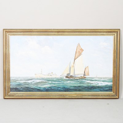 Lot 174 - Richard Tearo, 20th century, sailing boat,...