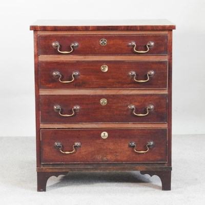 Lot 289 - A 19th century mahogany bachelor's chest,...