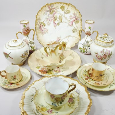 Lot 284 - A collection of Royal Worcester blush ivory...