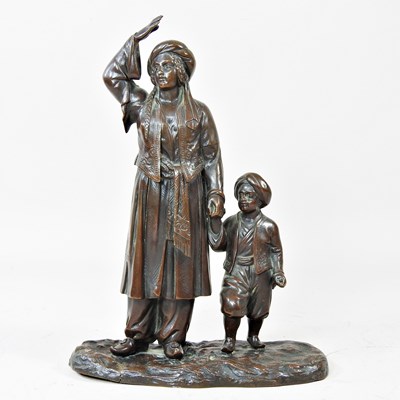 Lot 82 - Continental school, 20th century, a lady and a...