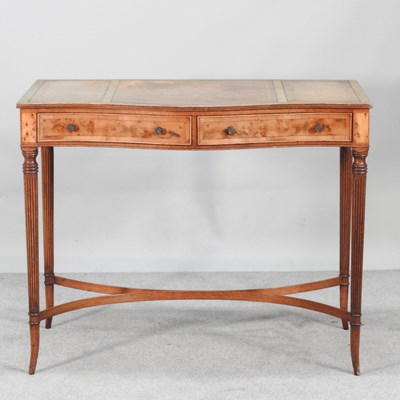 Lot 601 - A George III style mahogany and yew wood...
