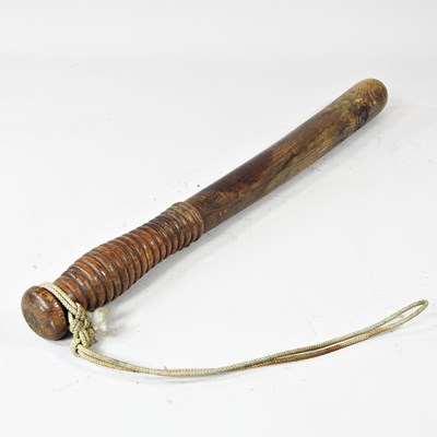 Lot 60 - A Victorian truncheon, with incised VR...