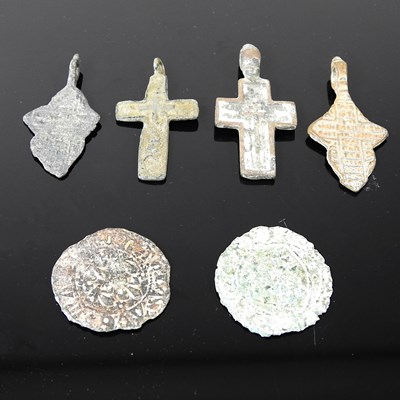 Lot 83 - A Henry III one blanca coin, together with a...