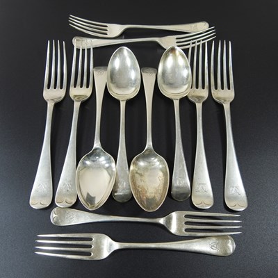 Lot 2 - A set of four early 20th century silver Old...