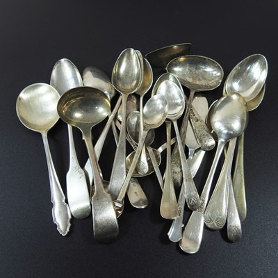 Lot 204 - A collection of George III and later silver...