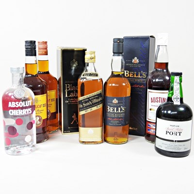 Lot 411 - A bottle of Johnnie Walker black label 75cl,...