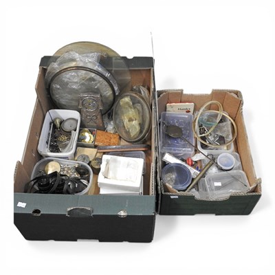 Lot 543 - A collection of clock and watch spares, to...
