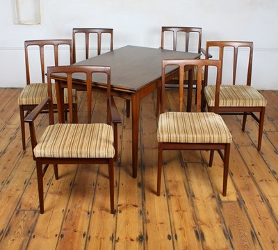 Lot 146 - A mid century Youngers teak extending dining...