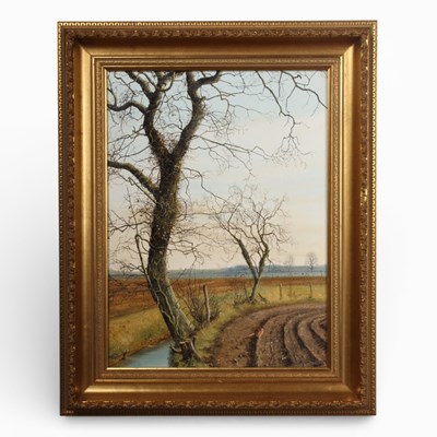Lot 304 - Neil Spilman (b.1951), Pheasant in field, oil...