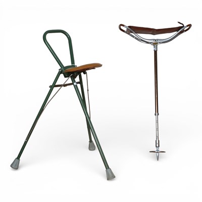 Lot 483 - Two folding shooting sticks