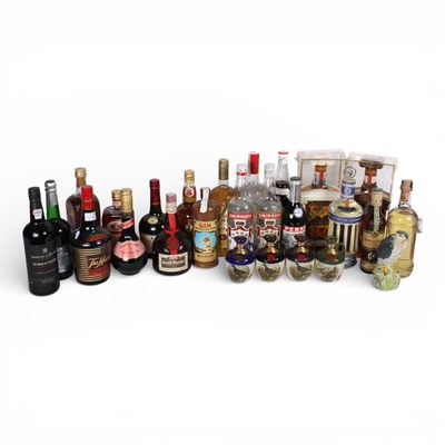 Lot 116 - A collection of various spirits and liqueurs,...