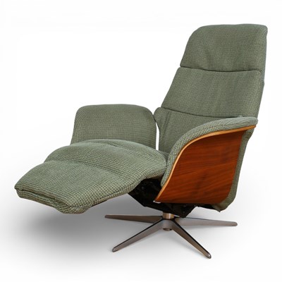 Lot 159 - A Danish Hjort Knudsen green bentwood...
