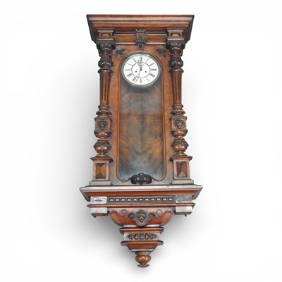 Lot 316 - A large 19th century Vienna style regulator,...