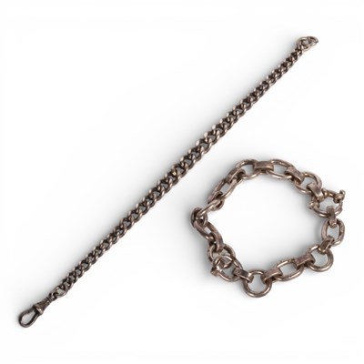 Lot 56 - Two items, comprising a silver bangle and a...